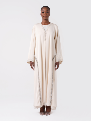Abaya ivoire – PURETÉ PRÉCIEUSE